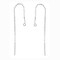 JewelrySupplySterling Silver Cable Chain Earring Threaders with Open Jump Ring (1 Pair of Sterling Silver Earrings)